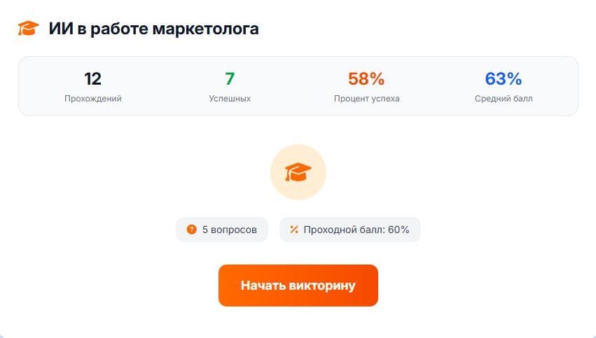 Интерактивная викторина